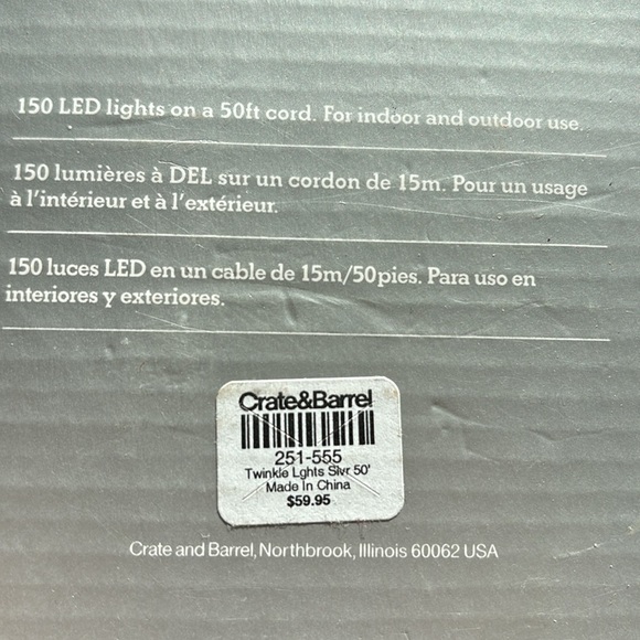 Crate and Barrel Lights - Picture 3 of 3